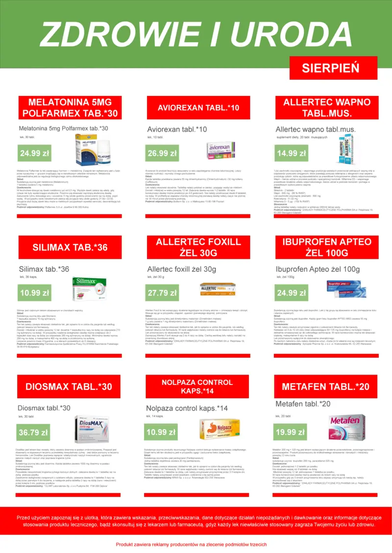Promocje miesiąca - Sierpień 2025