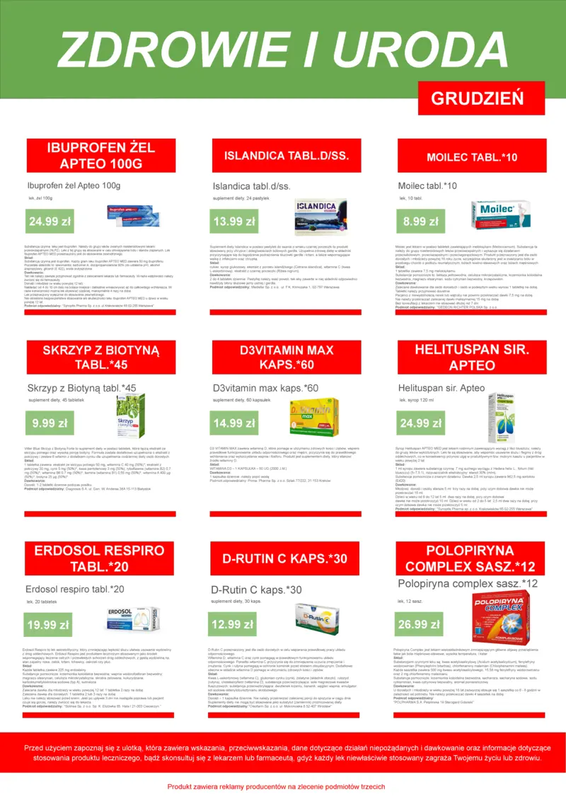 Promocje miesiąca - Grudzień 2025